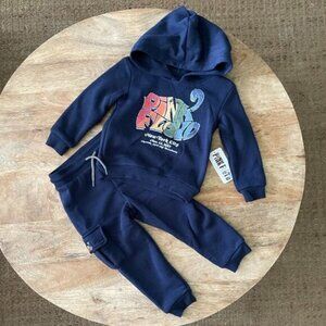 NEW 2Pc 2T Pink Floyd 1967 Hoodie & Jogger Outfit